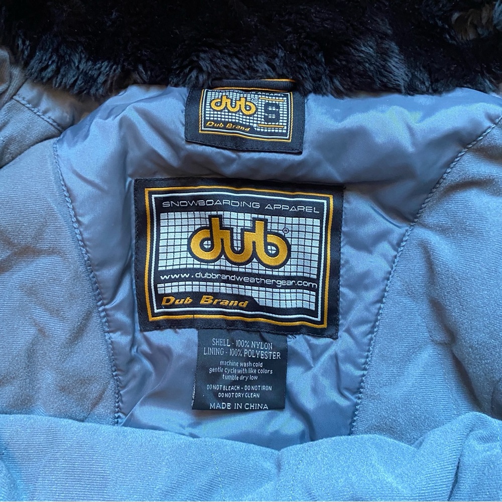 Dub Brand Weathergear Womens Snowboard Pullover Jacket Gray with Pink Accents Sm - Picture 11 of 11